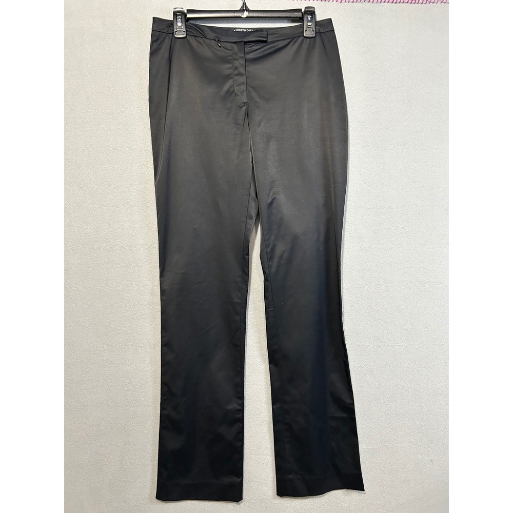 Kenneth Cole Black Dress Pants‎ Womens Size 6 Stretch Career Business